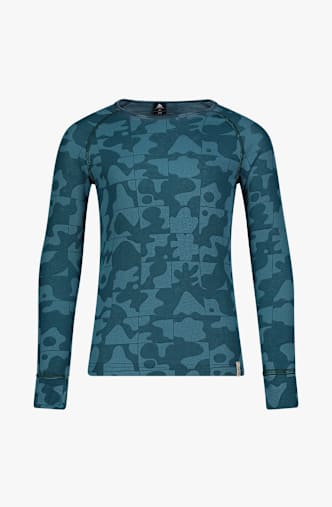Odlo Active Warm Graphic maniche lunghe termica bambini Petrolio