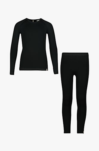 Odlo Performance Warm set intimo termico bambini Nero