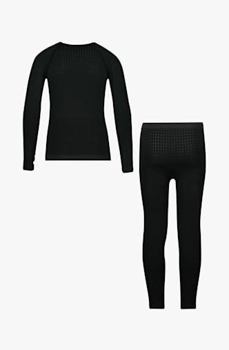 Odlo Performance Warm set intimo termico bambini Nero