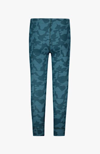 Odlo Active Warm Graphic Kinder Thermohose Petrol