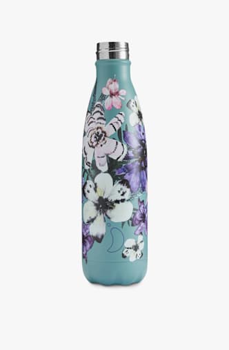 Chilly`s Floral 500 ml Trinkflasche Blau