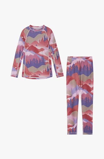reima Taitoa set de sous-vêtements thermiques enfants Rose