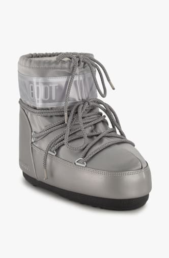 Moon Boot Icon Low Glance Damen Winterboot Silber