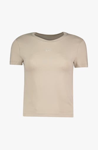 Nike Chill Knit Mod-Crop Damen T-Shirt Beige