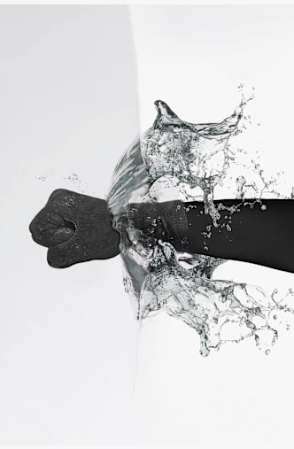 GripGrab Waterproof Knitted Winter gant de vélo Noir