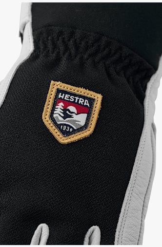 Hestra Army Leather Patrol 5 Finger Herren Skihandschuh Schwarz