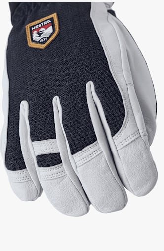 Hestra Army Leather Patrol 5 Finger Herren Skihandschuh Blau