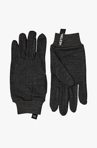 Hestra Merino Wool Liner Active Damen Strickhandschuh Anthrazit