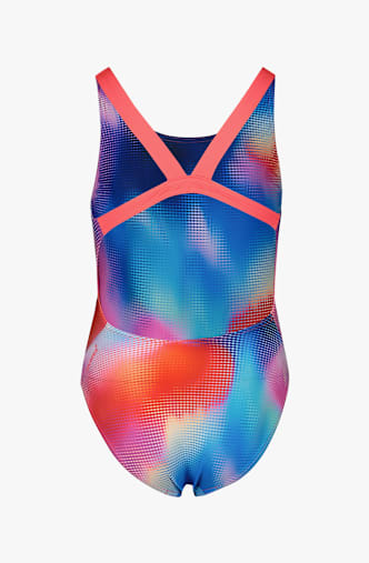 speedo Printed Leaderback costume da bagno bambina Pink