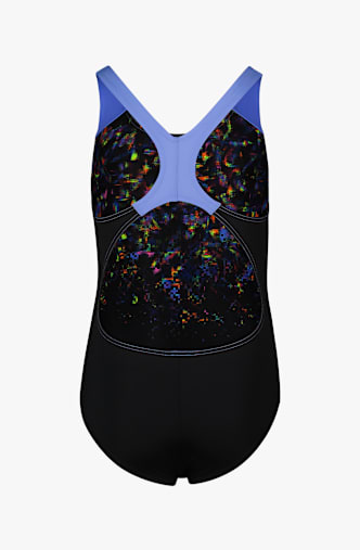 speedo Splashback Print maillot de bain filles Noir