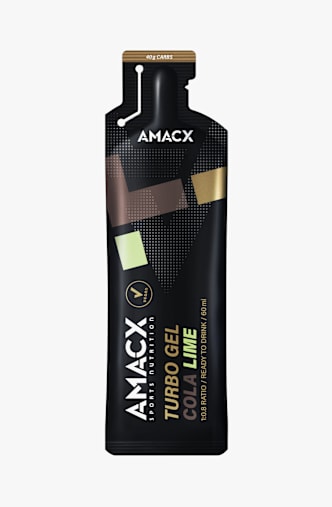 AMACX 12-Pack Turbo Cola Lime gel énergétique Noir