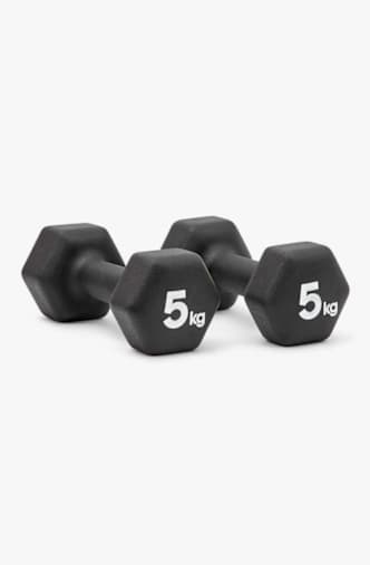 adidas 2 x 5 kg Hantel Set Schwarz