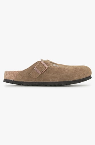 Birkenstock Boston Lammfell Narrow Fit slipper donna Marrone