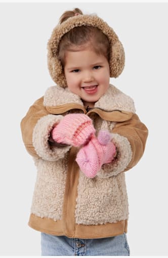 Barts Teddy Kinder Ohrenwärmer Beige