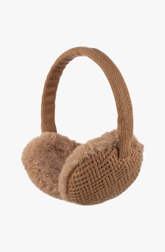 Nordbron Knit Folding Damen Ohrenwärmer Braun