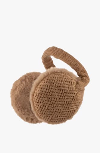 Nordbron Knit Folding paraorecchie donna Marrone