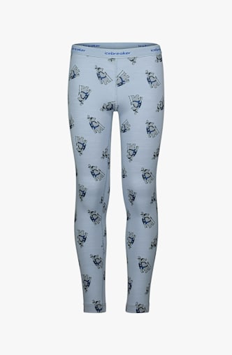 icebreaker Merino 200 Oasis Bear Tour pantalon thermique enfants Bleu Clair