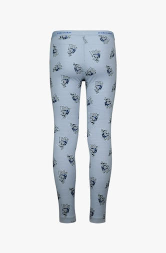icebreaker Merino 200 Oasis Bear Tour pantalon thermique enfants Bleu Clair