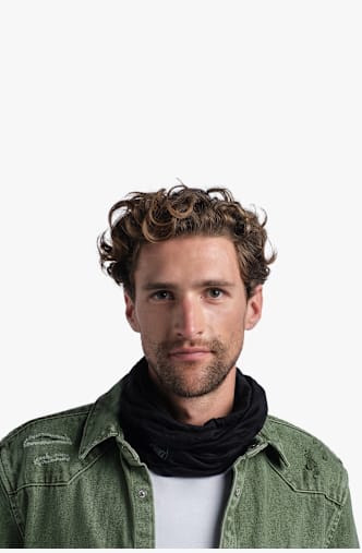Buff Lightweight scaldacollo in merino Nero