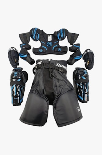 Warrior Starter Kinder Eishockey Set Schwarz