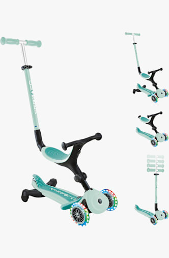 Globber 3in1 Go Up Active Lights 360° Kinder Scooter Grün