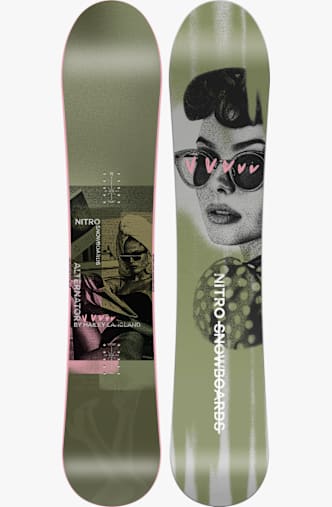 Nitro Alternator x Hailey Langland snowboard femmes 26/27 Vert