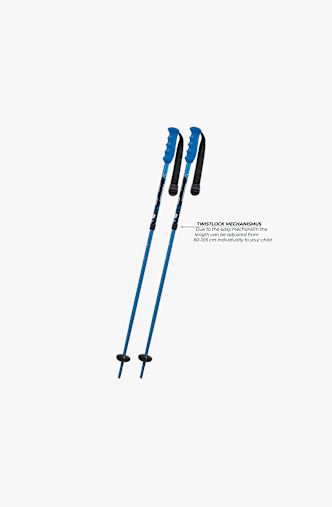 Komperdell Smash Tele Kinder Skistock Blau