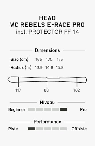 HEAD Worldcup Rebels e-Race Pro Ski Set 26/27 Blau