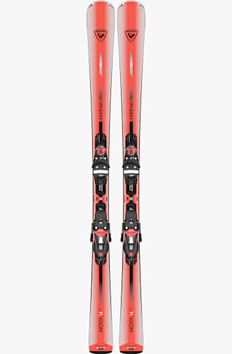 Rossignol Nova 14 Konect Damen Ski Set 26/27 Rot