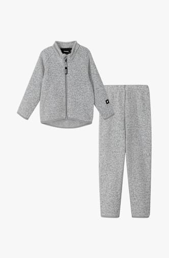 reima Tahto giacca in pile + pantaloni bimbo Grigio