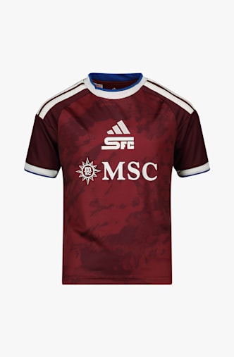 adidas FC Servette Home Replica Kinder Fussballtrikot 26/27 Rot