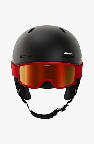 ALPINA Zupo 2 + Scarabeo Disney casque de ski + masque enfants Noir