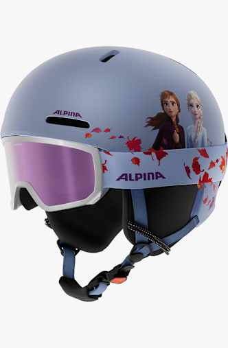 ALPINA Zupo 2 + Scarabeo Disney casque de ski + masque enfants Violet