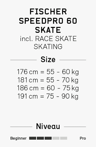 Fischer Speedpro 60 Skate set sci di fondo Nero