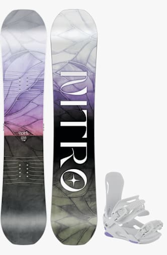 Nitro Spirit Kinder Snowboard Set Lila