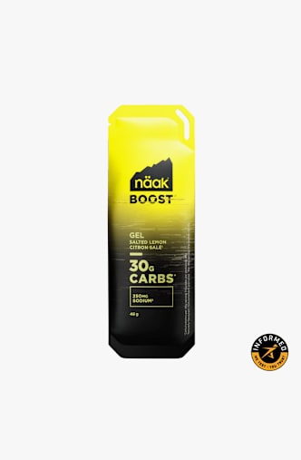 näak Boost Energy™ Salted Lemon 12 x 48 g Energy Gel Gelb