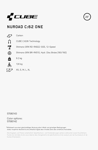 CUBE Nuroad C:62 ONE 28 Gravel Bike Grün