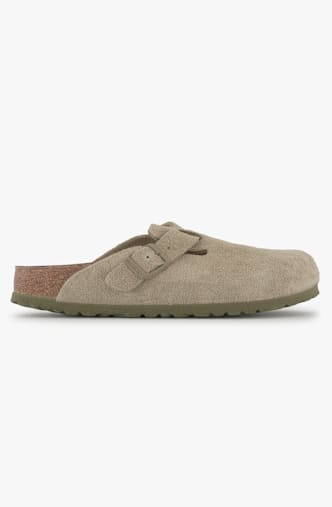 Birkenstock Boston Narrow Fit Damen Slipper Grün