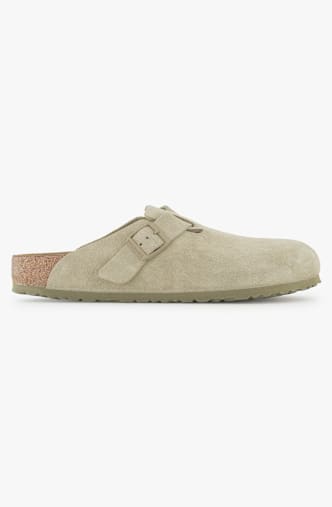 Birkenstock Boston Regular Fit slipper uomo Beige