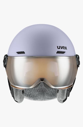uvex rocket visor Kinder Skihelm Lila