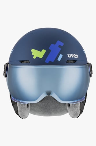 uvex rocket visor casque de ski enfants Bleu