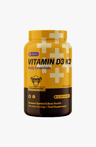 CHIMPANZEE Vitamin D3 K2 120 capsules Jaune