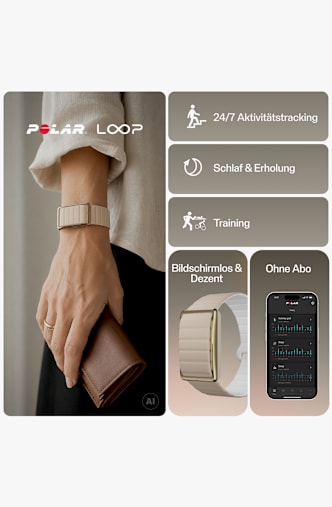 Polar Loop S-M Fitness Tracker Beige