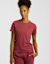 Kappa Sylvie Logo Damen T-Shirt Bordeaux