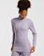 Kari Traa Rose Merino Half-Zip maniche lunghe termica donna Viola