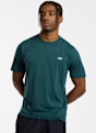 New Balance Athletics Run t-shirt hommes Vert 46705 1