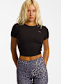 PUMA Cloudspun Ripped Damen T-Shirt Schwarz 47241 1