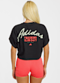 adidas Primelift Workout Graphic Damen T-Shirt Schwarz 52384 2