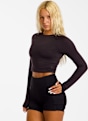 ON Studio Long-T Crop longsleeve donna Nero 52499 1