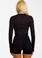 ON Studio Long-T Crop longsleeve femmes Noir 52499 2